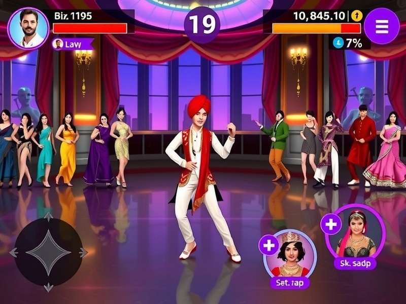 Multiplayer dance battle screen in Dance With Devdas